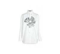 Karl Lagerfeld - Camicia Relaxed in Cotone - - Blouses & Shirts - Donna - Bianco - S