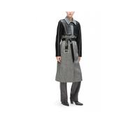 Karl Lagerfeld - Cappotto in Tweed e Ecopelle - - Coats - Donna - Grigio - M