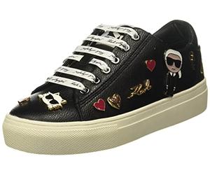 KARL LAGERFELD Cate Pins Lace Up Platform Sneaker, Scarpe da Ginnastica Donna, Nero, 39 EU