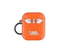 KARL LAGERFELD Choupette head Cover per Apple AirPods, Arancione