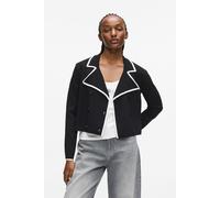 Karl Lagerfeld Contrast Knit Cardigan Black/white Taglia: M | Cardigan Outlet | Donna | Nero