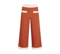 Karl Lagerfeld Contrast Knit Pants Cinnabar Taglia: L | Pantaloni Outlet | Donna | Rosso