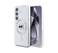 KARL LAGERFELD Cover Custodia per Samsung Galaxy S25, Bianco