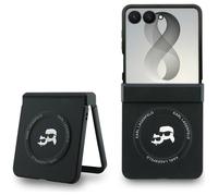 CG MOBILE Karl Lagerfeld Karl & Choupette Pins compatibile con MagSafe custodia per Samsung Galaxy Z Flip8 (nero)