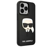Karl Lagerfeld, Cover per iPhone 13 Pro Max 3D Rubber Karl's Head