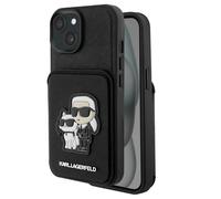 Karl Lagerfeld, Cover per iPhone 15 Plus Saffiano con portacarte