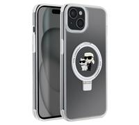 Karl Lagerfeld, Cover per iPhone 15 Plus TPU Ring Stand Karl e Choupette