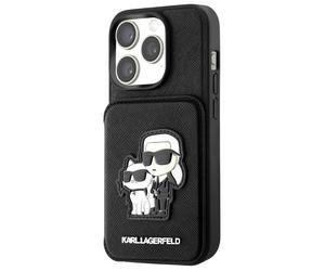 Karl Lagerfeld, Cover per iPhone 15 Pro Saffiano con portacarte