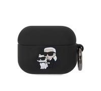 Karl Lagerfeld, Cover per Pods Pro in Silicone anello, Nero