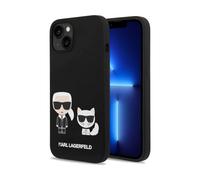Karl Lagerfeld Custodia MagSafe in silicone liquido Karl & Choupette, nero - iPhone 14