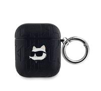Karl Lagerfeld, Custodia per Pods 1/2 Choupette Gaufré, Nero