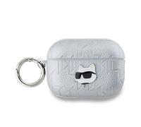 Karl Lagerfeld, Custodia per Pods Pro 2 Waffle Doll, Argento