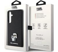 KARL LAGERFELD Protettiva KLHCS24SPSAKCMPK Cover per Samsung Galaxy S24, Nero
