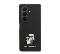 CG MOBILE Karl Lagerfeld - Custodia Saffiano Karl&Choupette Pin per Samsung Galaxy Z Fold7, colore: Nero