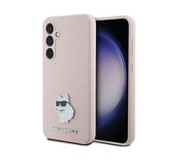 Karl Lagerfeld Custodia Silicone liquido metallo Choupette nero - Galaxy S23 FE