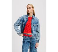 KARL LAGERFELD JEANS, Donna, Giacca Bomber In Denim, Vestibilità Regolare, Blu, M