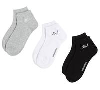 KARL LAGERFELD Donna K/Signature Sneaker Sock (3 Pack) Nero/Bianco/Grigio 39-42