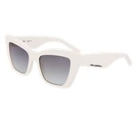 Karl Lagerfeld Donna Karl Lagerfeld KL6158S 105 Occhiali da sole Acetato Bianco Cat Eye Normale Normale