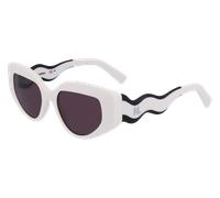 Karl Lagerfeld Donna KL6144S 101 Occhiali da sole Bio-iniettato Bianco Cat Eye Normale Normale