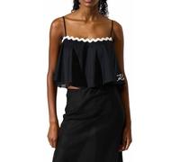 Karl Lagerfeld Donna Signature Scallop Beach Top Black M
