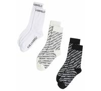 KARL LAGERFELD Donne K/Monogram Sock (3 Pack)