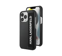 KARL LAGERFELD Elastic a Cinghia COVER per Apple iPhone 13 Pro, Nero