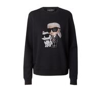Karl Lagerfeld Felpa 'Ikonik 2.0' beige / nero / bianco Donna Karl Lagerfeld XS