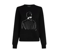 Karl Lagerfeld Felpa 'KL x Jorge Parra' nero / bianco Donna Karl Lagerfeld M nero / bianco
