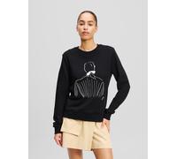 Karl Lagerfeld Felpa 'KL x Jorge Parra' nero / bianco, Taglia M