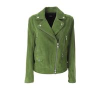 Karl Lagerfeld - Giacca da biker in pelle scamosciata - - Jackets - Donna - Verde - M