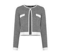 Karl Lagerfeld - Cardigan in Maglia Ikon a Righe - - Knitwear - Donna - Nero - XL