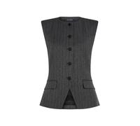 Karl Lagerfeld - Gilet Sartoriale a Righe - - Jackets - Donna - Grigio - S