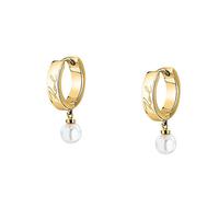 Karl lagerfeld Gold-plated hoop Orecchini Pearl KLAYR15