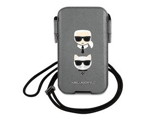 KARL LAGERFELD H0780 CUSTODIA A LIBRO per Universale Universel 6.1'', Grigio