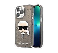 KARL LAGERFELD H7513 COVER per Apple iPhone 13 Pro, Nero transparente