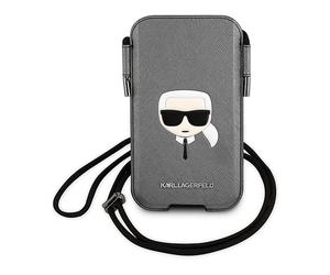 KARL LAGERFELD H8641 CUSTODIA A LIBRO per Universale Universel 6.1'', Grigio
