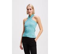 Karl Lagerfeld Halterneck Knit Tank Still Water Taglia: M | Canottiere Outlet | Donna