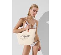 Karl Lagerfeld Hotel Karl Medium Canvas Bag Natural Canvas Tan Taglia: OS | Borse a mano Outlet | Donna