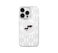 Karl Lagerfeld IML Monogram Karl&Choupette Custodia trasparente per Magsafe - iPhone 16 Pro Max