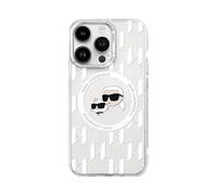Karl Lagerfeld IML Monogram Karl&Choupette Custodia trasparente per Magsafe - iPhone 16 Pro Max