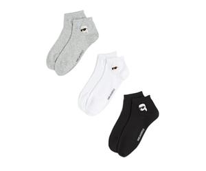 Karl Lagerfeld International B.V Ikon Sneaker Sock 3 Pack Calzini, Multicolore, 39-42 Donna