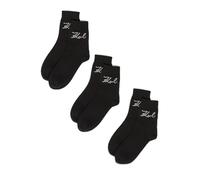 Karl Lagerfeld International B.V Signature Logo Sock 3 Pack Calzini, Nero, 35-38 Donna