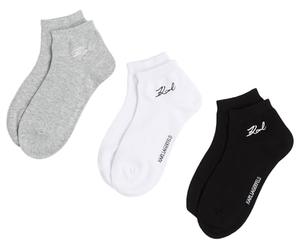 Karl Lagerfeld International B.V Signature Sneaker Sock 3 Pack Calzini, Multicolore, 39-42 Donna