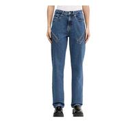 Karl Lagerfeld - Jeans a vita alta dritti - - Jeans - Donna - Blu - W29 L30