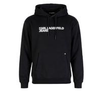 KARL LAGERFELD JEANS, Uomo, Felpa Con Cappuccio Essentail Logo, Vestibilità Regolare, Nero, M