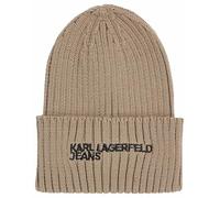 KARL LAGERFELD JEANS Berretto con logo essenziale, Desert tortora, Taglia unica