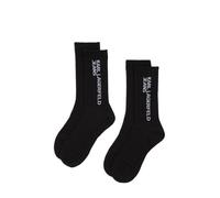 KARL LAGERFELD JEANS KLJ ESSENTIAL LOGO SOCKS, 2 PACK, Calzini, Uomo, Nero, One size