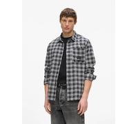 KARL LAGERFELD JEANS Camicia nero / bianco Uomo - Abbigliamento - Camicie - Camicie a quadri KARL LAGERFELD JEANS M