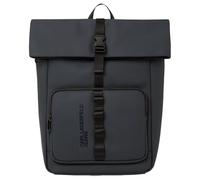 KARL LAGERFELD JEANS Coated Pu Roll Top Backpack, Zaino Uomo, Grigio, Medium