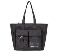 KARL LAGERFELD JEANS, Donna, Borsa Utility In Nylon, Nero, One size